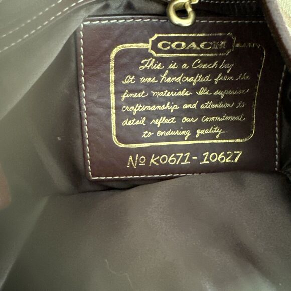 Coach 10627 Black Gray Jacquard Signature Canvas Bucket Bag Tote Purse - Picture 7 of 16